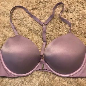VS purple front clasp bra